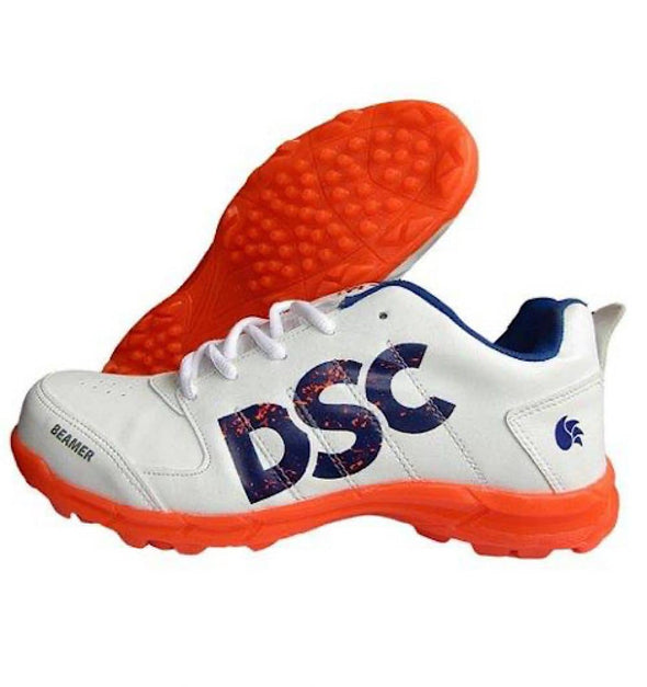 DSC Beamer Orange/White Cricket Shoes